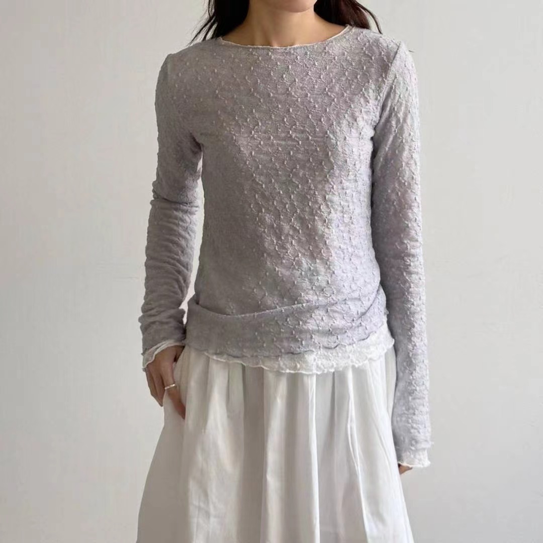 ABLE CO韓國代購女裝新款推薦人氣熱賣時尚長袖T恤不含內搭ABLE CO長袖T恤