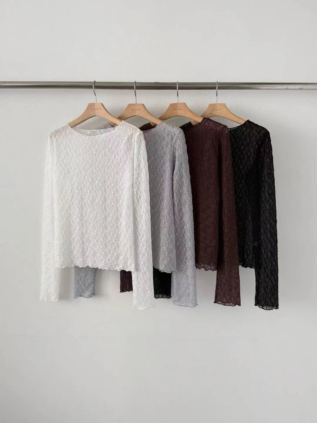 ABLE CO韓國代購女裝新款推薦人氣熱賣時尚長袖T恤不含內搭ABLE CO長袖T恤圖色3左三色