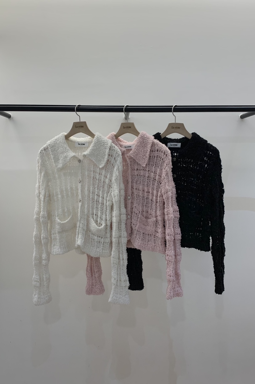 LA CREME東大門實拍女裝新款26春夏推薦熱賣休閑針織衫花呢LA CREME針織衫