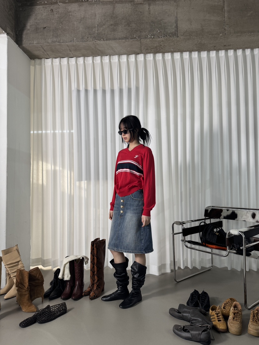 FIFO/UNANSWERED-MYSTERY東大門實拍女士新款職業半身裙中短裙FIFO/UNANSWERED-MYSTERY半身裙/中短裙