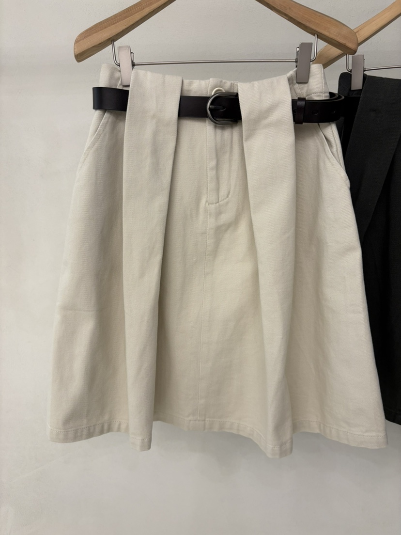 OHAO東大門代購女士新款職業人氣推薦熱賣26春夏短裙不含腰帶OHAO/HA MONG短裙圖色2