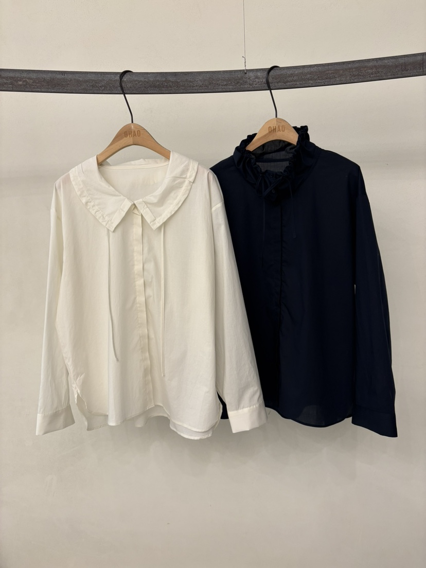 OHAO東大門代購女士新款26春夏人氣真品推薦職業襯衫蕾絲衫OHAO/HA MONG襯衫/蕾絲衫