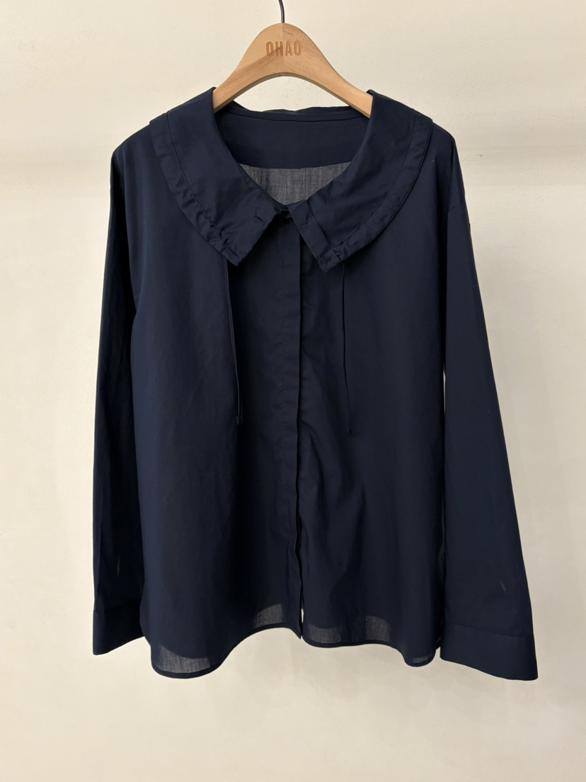 OHAO東大門代購女士新款26春夏人氣真品推薦職業襯衫蕾絲衫OHAO/HA MONG襯衫/蕾絲衫圖色1