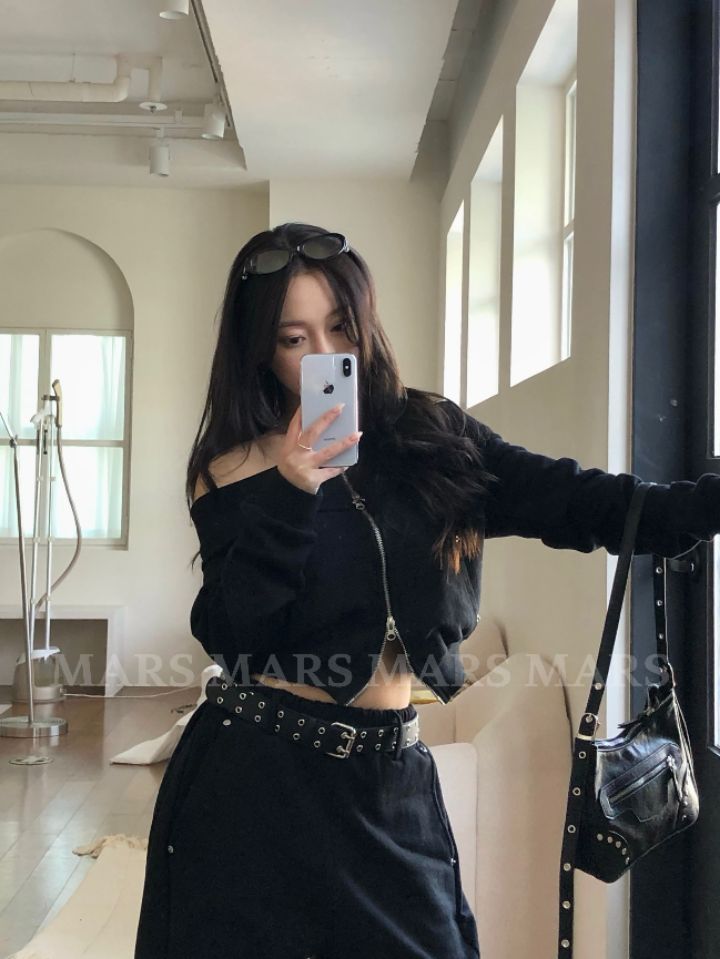 mars韓國代購女士新款職業26春夏時尚熱賣人氣真品衛衣拉鏈mars衛衣