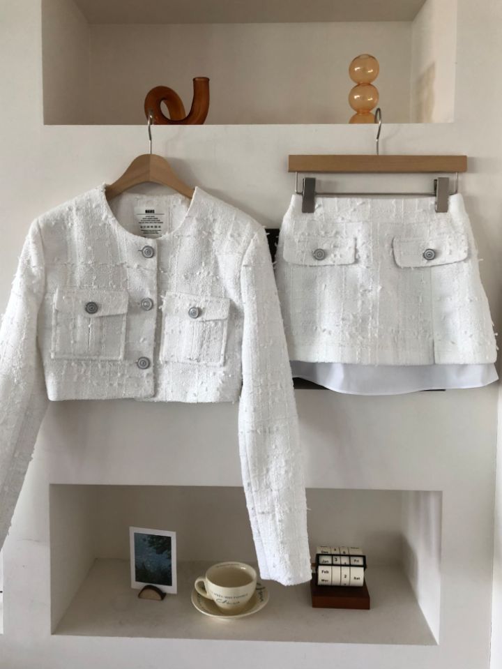 mars韓國直郵女士新品26春夏熱賣職業真品時尚短裙粗花呢mars短裙