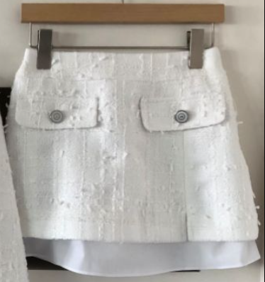 mars韓國直郵女士新品26春夏熱賣職業真品時尚短裙粗花呢mars短裙圖色2