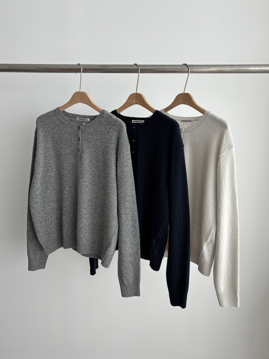 ROMANTICIZE東大門實拍女裝新品休閑真品推薦人氣針織衫圓領ROMANTICIZE針織衫