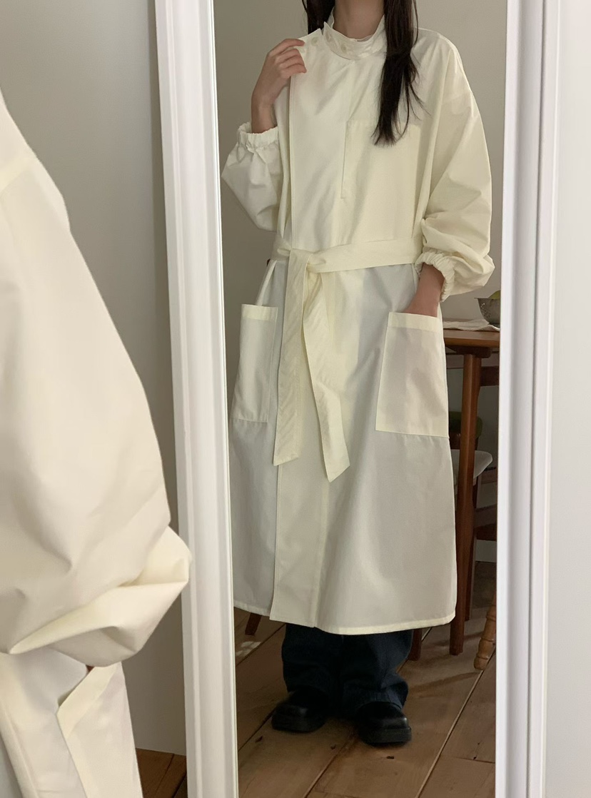 BINUS東大門直郵女士新款26春夏推薦人氣休閑長款風衣含腰帶BINUS長款風衣