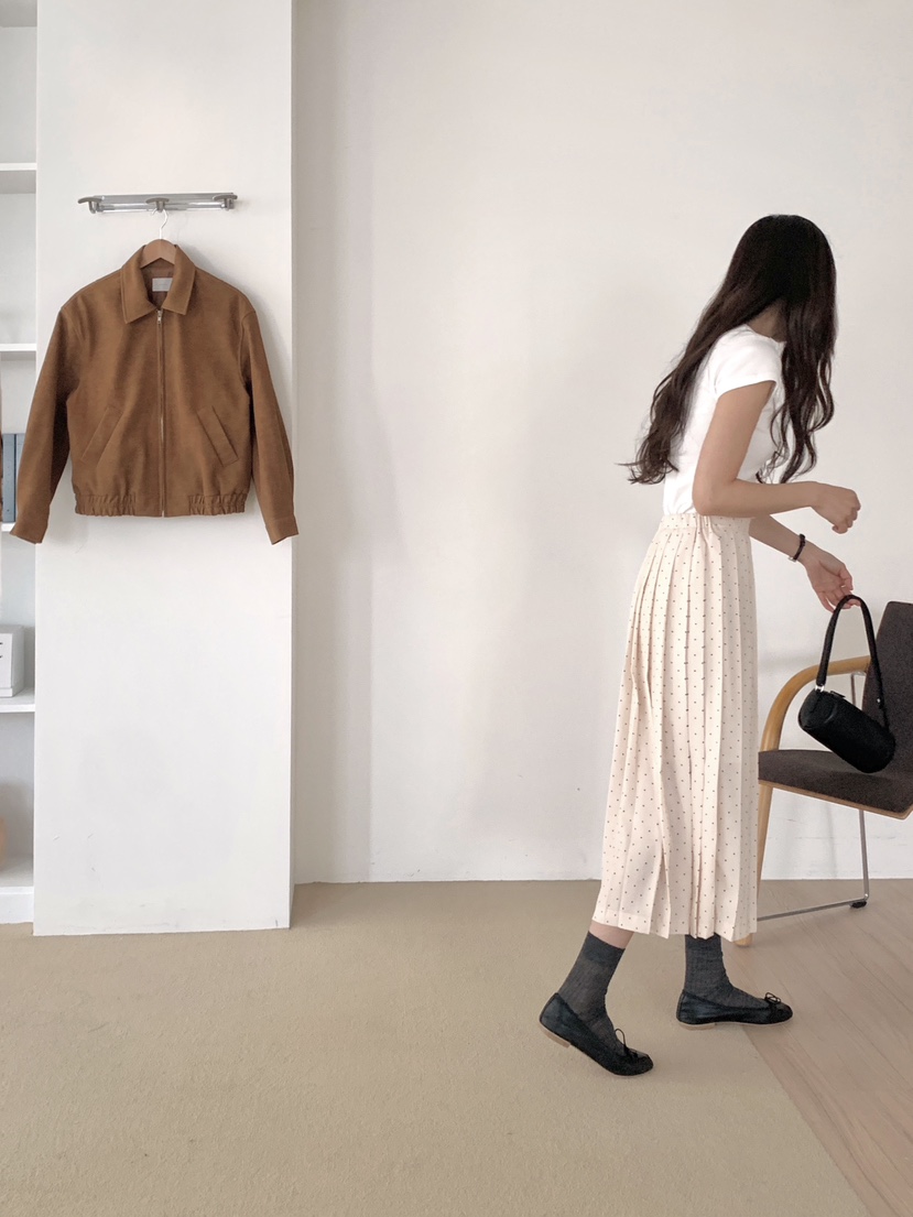 WOOD韓國直郵女士新款熱賣推薦26春夏休閑人氣真品職業長裙WOOD長裙