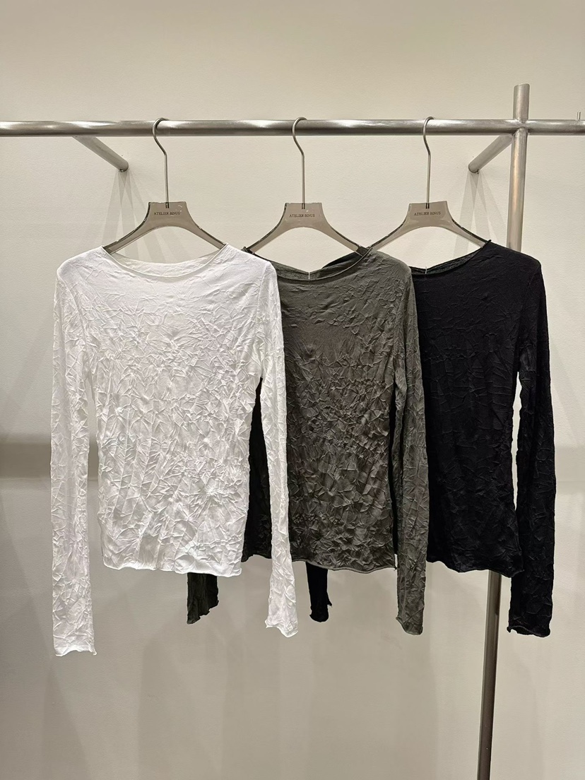 BINUS韓國代購女裝新款推薦熱賣真品職業26春夏人氣長袖T恤BINUS長袖T恤