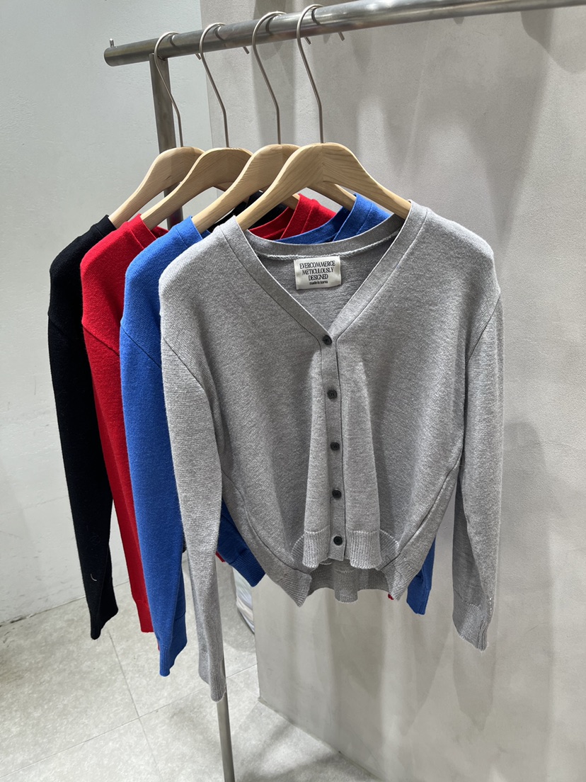 EVERCOMMERCE METICULOUSLY DESIGNED東大門代購女裝新品26春夏針織衫開衫EVERCOMMERCE METICULOUSLY DESIGNED針織衫