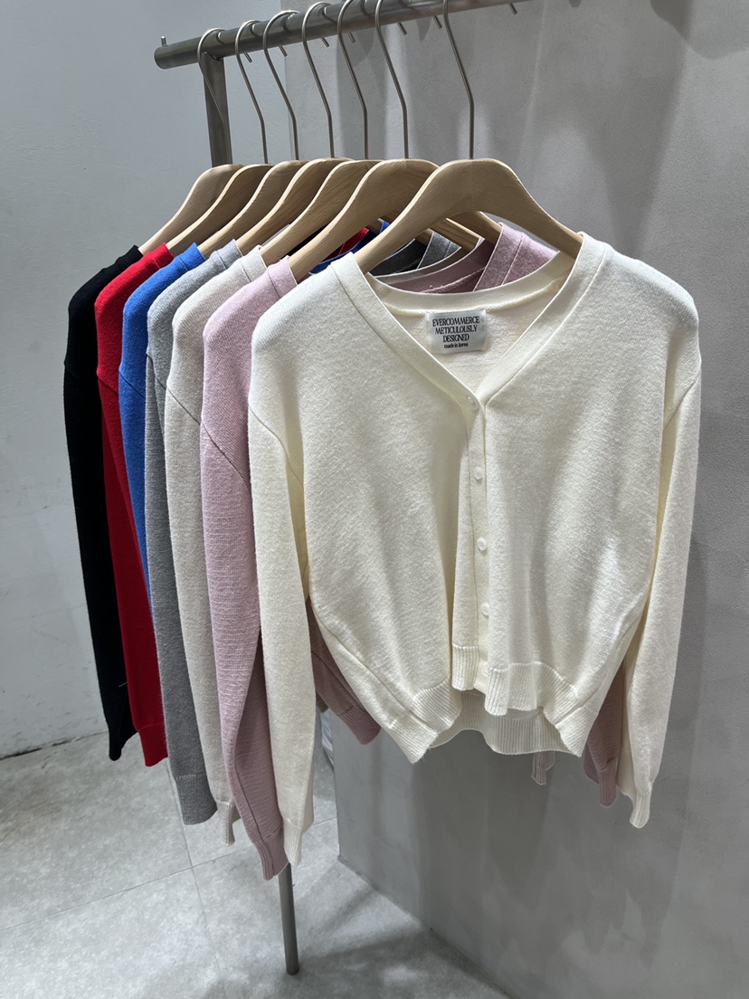 EVERCOMMERCE METICULOUSLY DESIGNED東大門代購女裝新品26春夏針織衫開衫EVERCOMMERCE METICULOUSLY DESIGNED針織衫