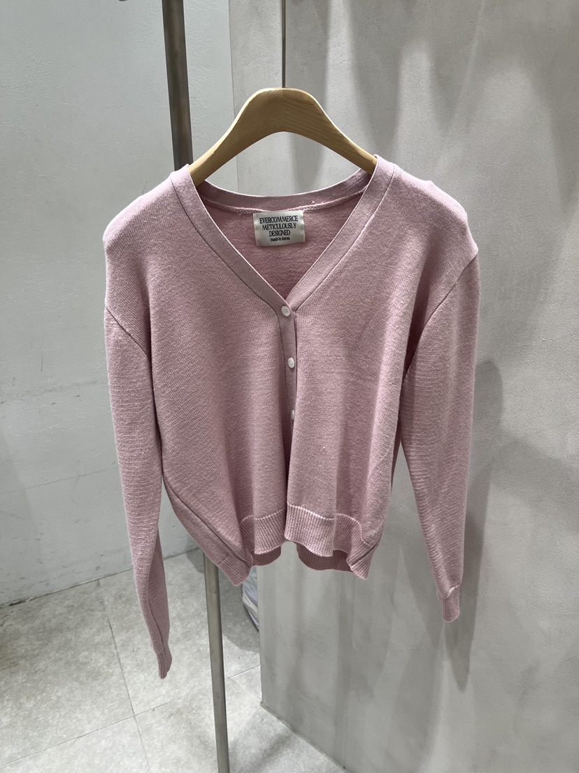 EVERCOMMERCE METICULOUSLY DESIGNED東大門代購女裝新品26春夏針織衫開衫EVERCOMMERCE METICULOUSLY DESIGNED針織衫圖色1