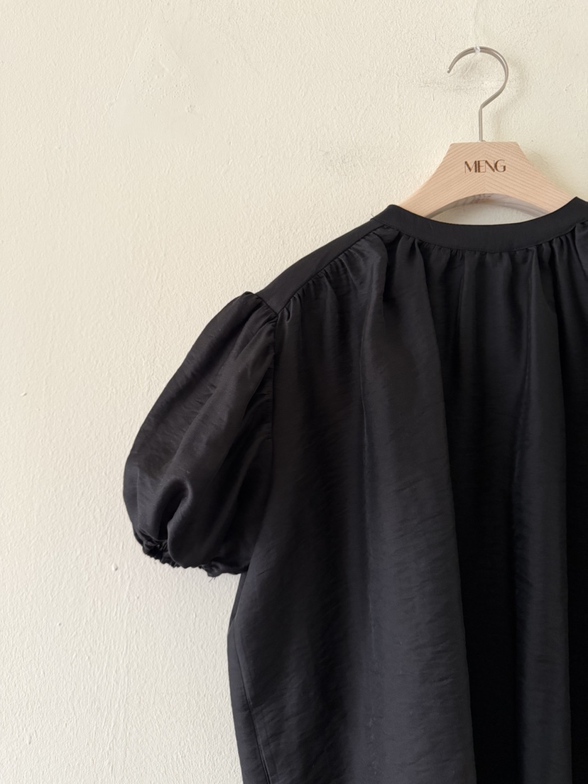 MENG韓國代購女士新品時尚熱賣職業26春夏襯衫蕾絲衫褶皺MENG襯衫/蕾絲衫