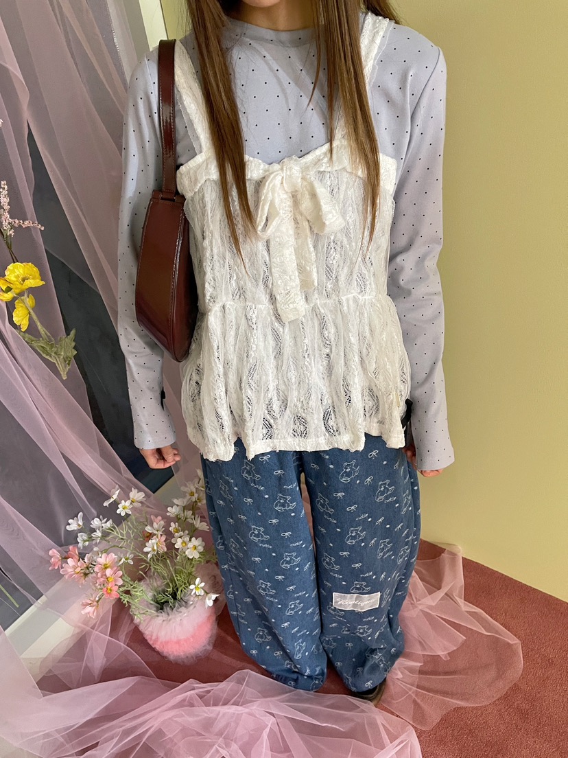 BOUTIQUE-L東大門直郵女裝新款休閑26春夏推薦真品長袖T恤BOUTIQUE-L長袖T恤