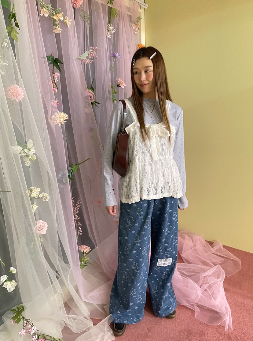 BOUTIQUE-L東大門直郵女裝新款休閑26春夏推薦真品長袖T恤BOUTIQUE-L長袖T恤