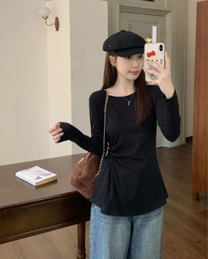 BOBBIE DOLL東大門代購女士新品職業推薦休閑熱賣長袖T恤BOBBIE DOLL長袖T恤圖色3