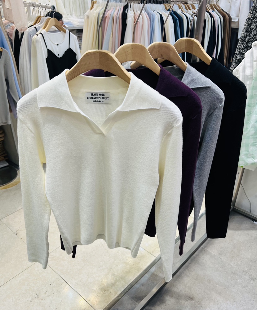 BLACK NOTE韓國代購女士新品熱賣時尚26春夏職業人氣針織衫BLACK NOTE針織衫