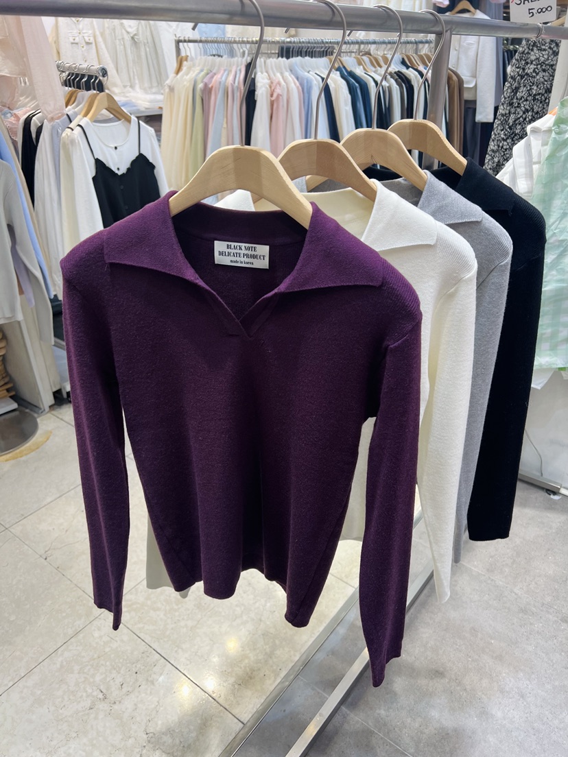 BLACK NOTE韓國代購女士新品熱賣時尚26春夏職業人氣針織衫BLACK NOTE針織衫