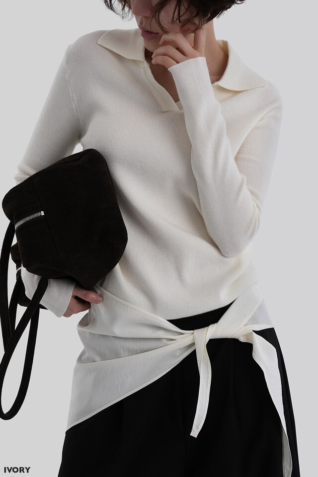 BLACK NOTE韓國代購女士新品熱賣時尚26春夏職業人氣針織衫BLACK NOTE針織衫