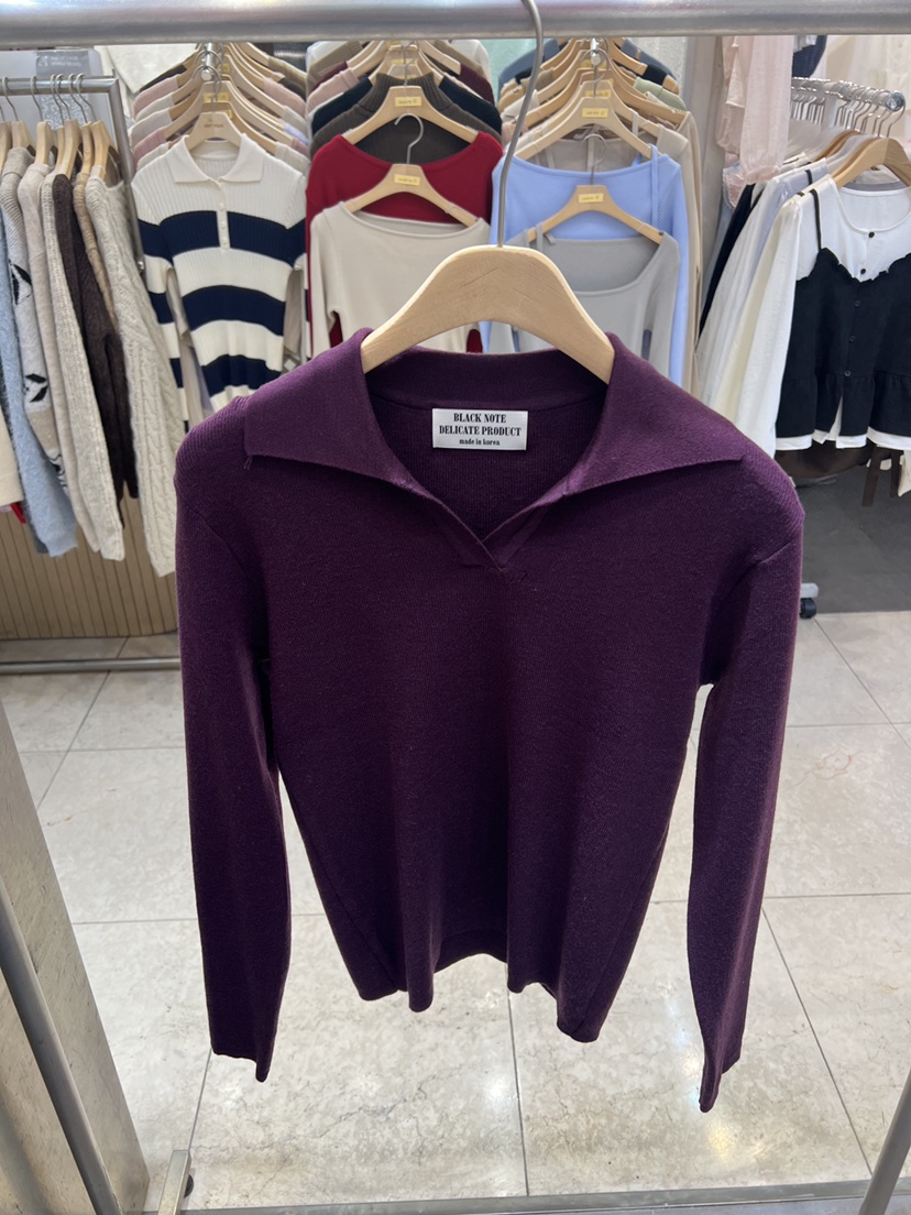 BLACK NOTE韓國代購女士新品熱賣時尚26春夏職業人氣針織衫BLACK NOTE針織衫圖色3