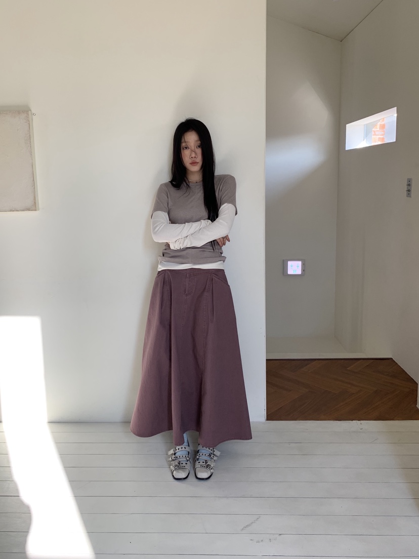 SUNDER MARKET韓國代購女裝新款職業人氣26春夏熱賣長裙SUNDER MARKET長裙