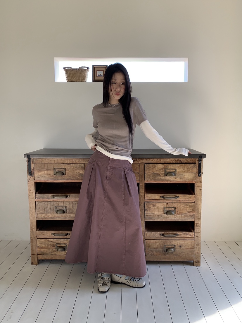 SUNDER MARKET韓國代購女裝新款職業人氣26春夏熱賣長裙SUNDER MARKET長裙