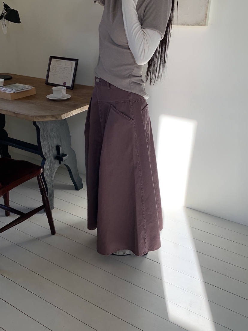 SUNDER MARKET韓國代購女裝新款職業人氣26春夏熱賣長裙SUNDER MARKET長裙