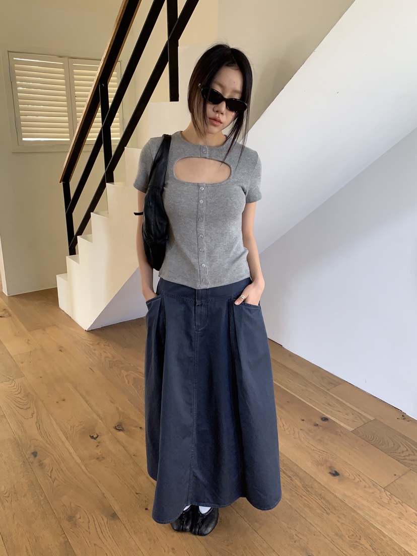 SUNDER MARKET韓國代購女裝新款職業人氣26春夏熱賣長裙SUNDER MARKET長裙