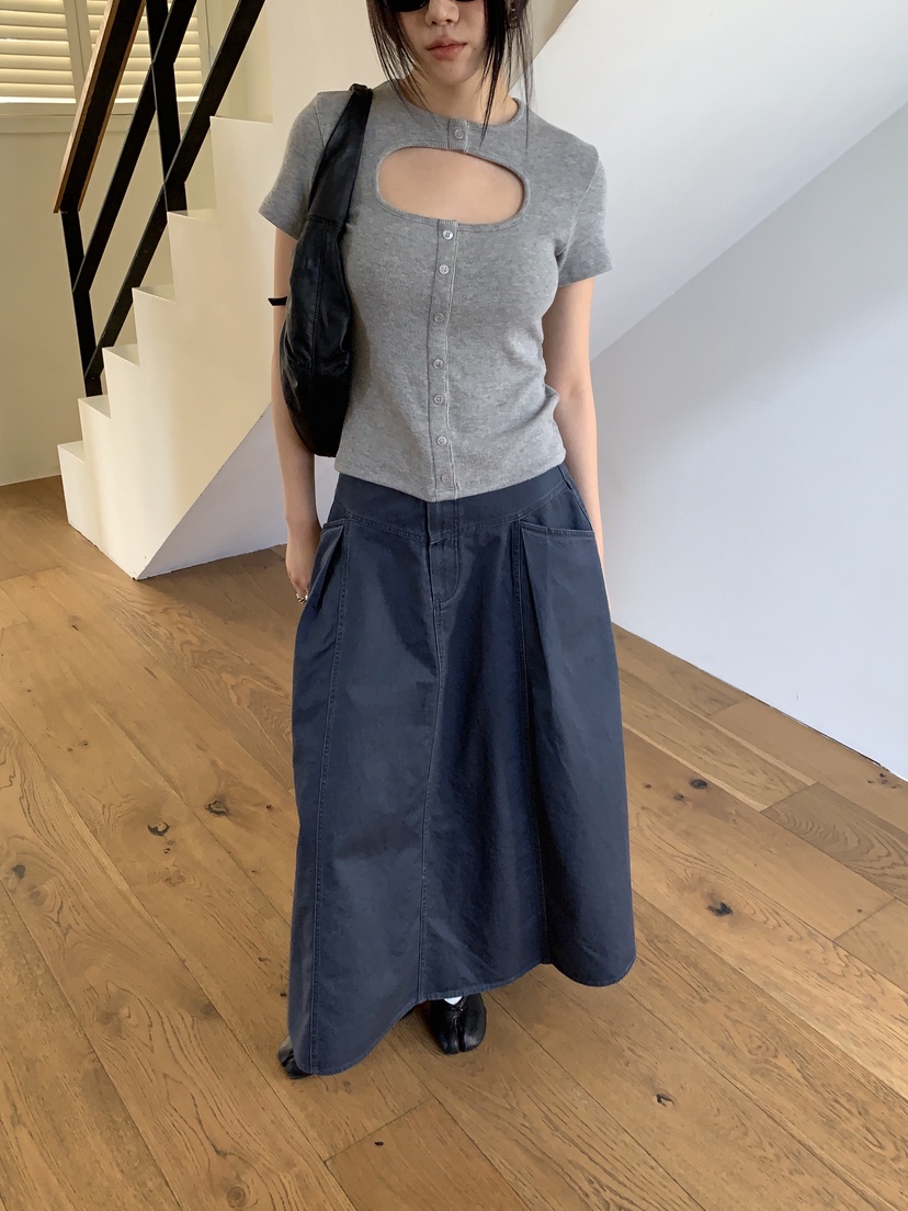 SUNDER MARKET韓國代購女裝新款職業人氣26春夏熱賣長裙SUNDER MARKET長裙