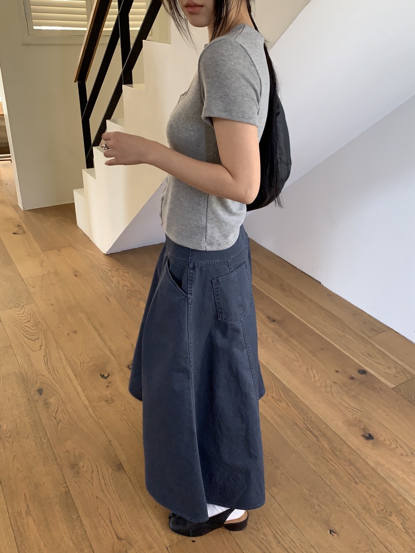 SUNDER MARKET韓國代購女裝新款職業人氣26春夏熱賣長裙SUNDER MARKET長裙