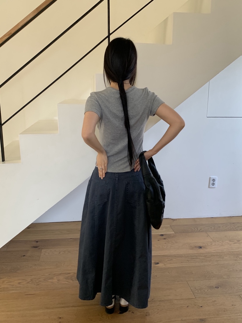 SUNDER MARKET韓國代購女裝新款職業人氣26春夏熱賣長裙SUNDER MARKET長裙