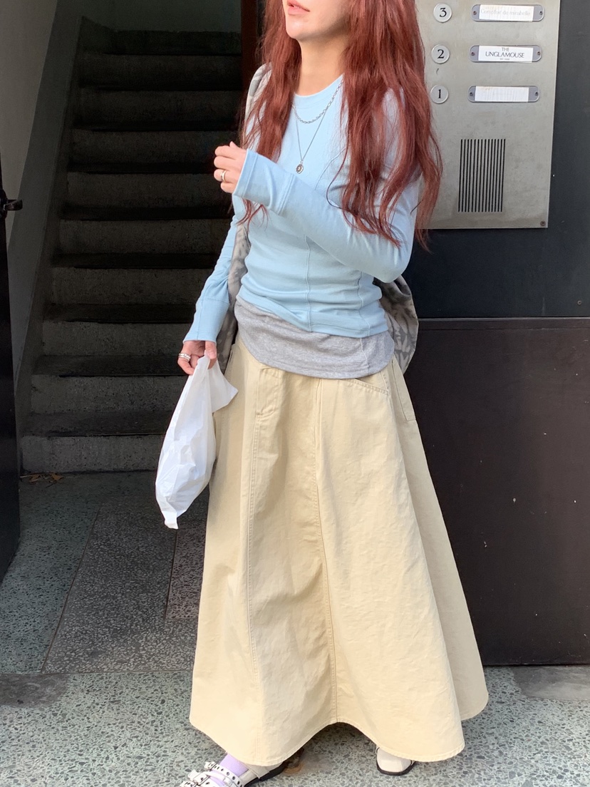 SUNDER MARKET韓國代購女裝新款職業人氣26春夏熱賣長裙SUNDER MARKET長裙