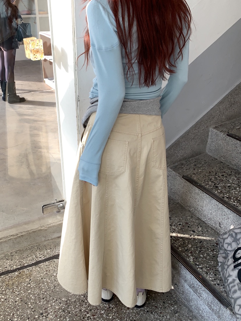 SUNDER MARKET韓國代購女裝新款職業人氣26春夏熱賣長裙SUNDER MARKET長裙