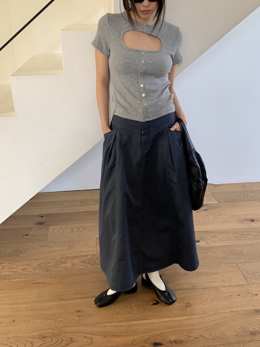 SUNDER MARKET韓國代購女裝新款職業人氣26春夏熱賣長裙SUNDER MARKET長裙圖色2