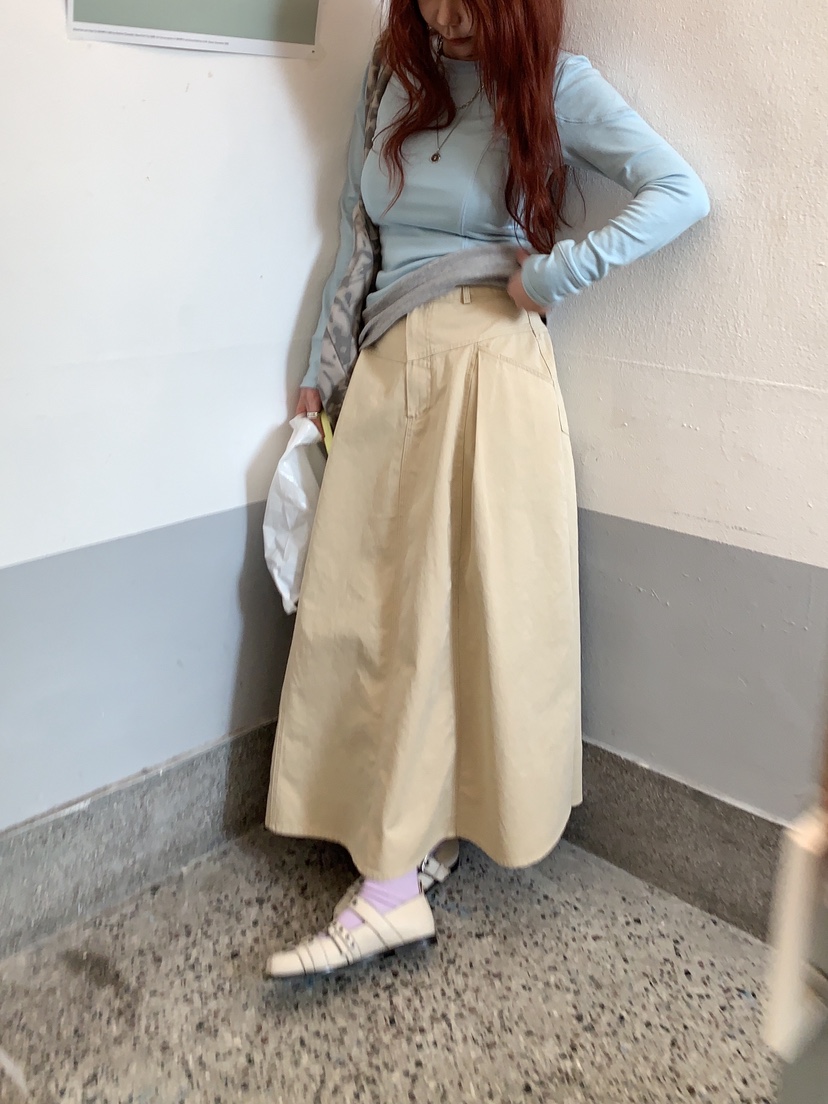 SUNDER MARKET韓國代購女裝新款職業人氣26春夏熱賣長裙SUNDER MARKET長裙圖色3