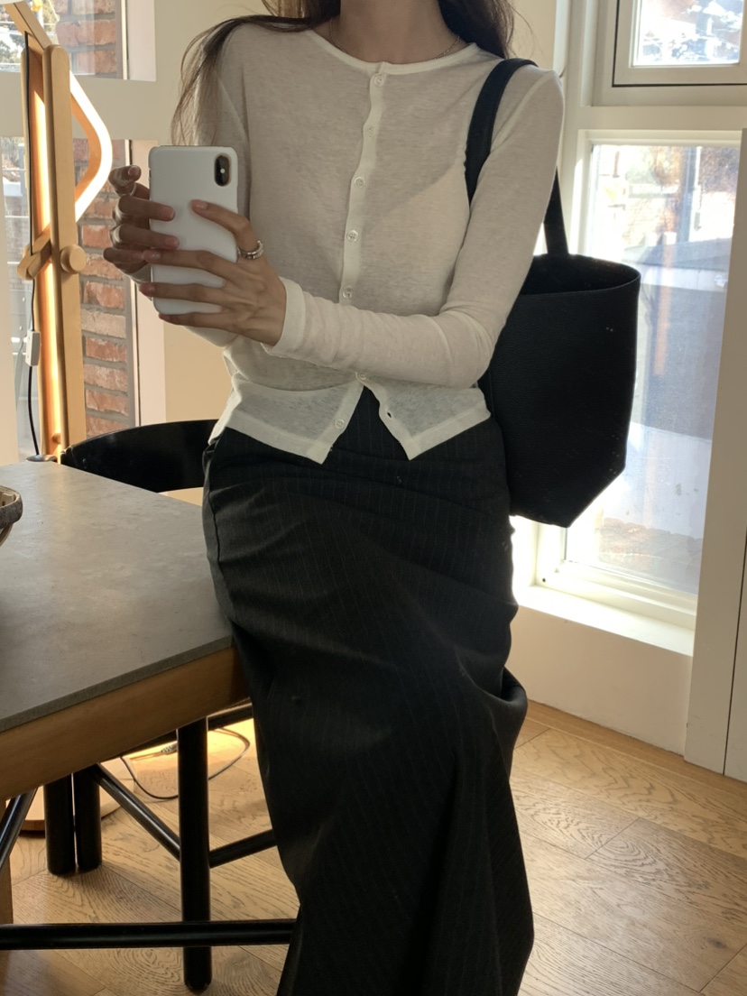 NOTICE韓國直郵女士新品時尚熱賣26春夏真品長袖T恤羊毛衫NOTICE長袖T恤