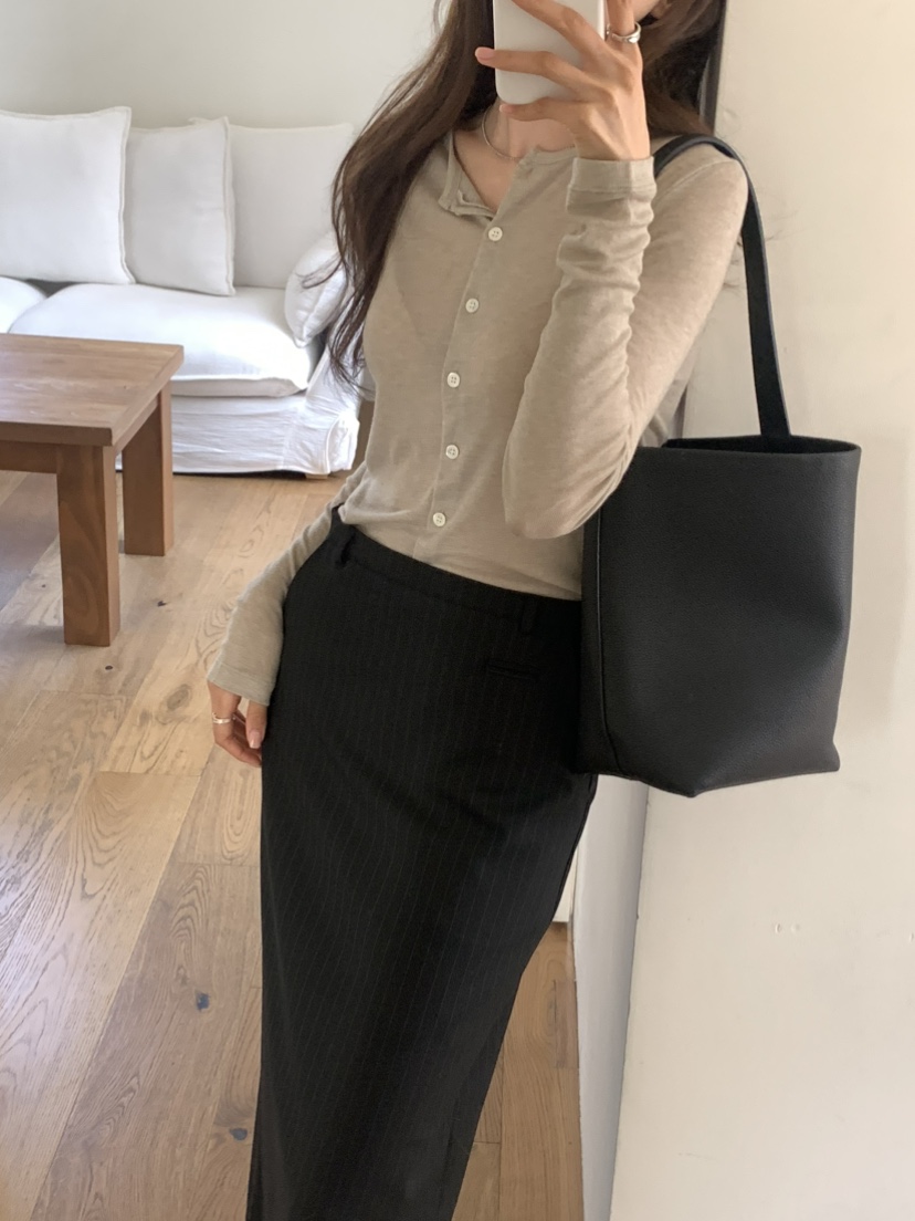 NOTICE韓國直郵女士新品時尚熱賣26春夏真品長袖T恤羊毛衫NOTICE長袖T恤