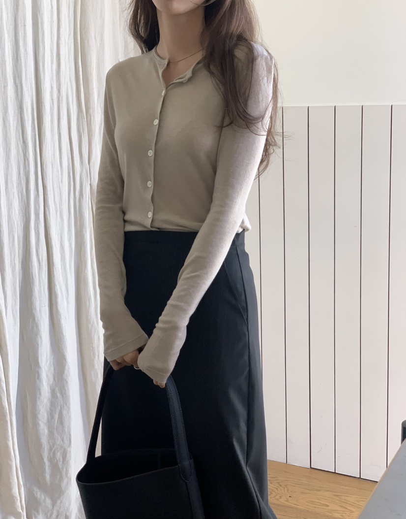 NOTICE韓國直郵女士新品時尚熱賣26春夏真品長袖T恤羊毛衫NOTICE長袖T恤