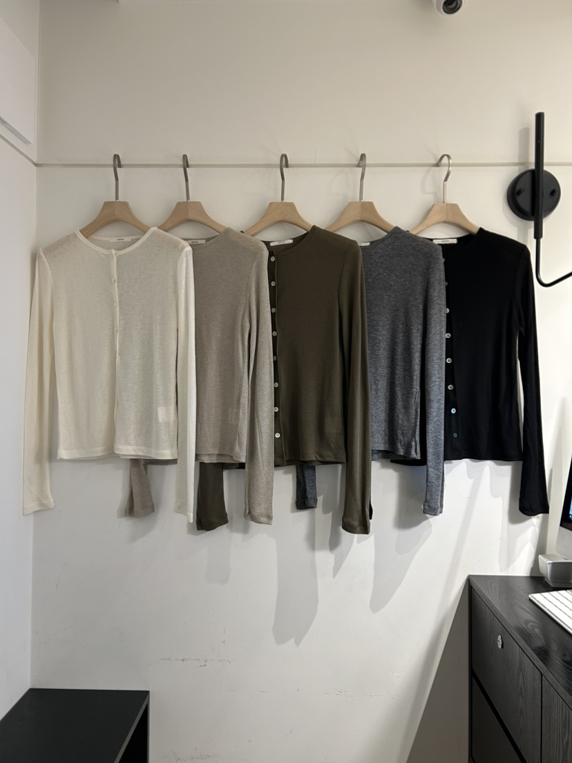 NOTICE韓國直郵女士新品時尚熱賣26春夏真品長袖T恤羊毛衫NOTICE長袖T恤