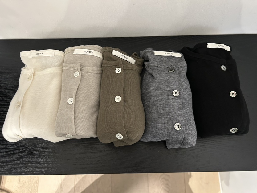 NOTICE韓國直郵女士新品時尚熱賣26春夏真品長袖T恤羊毛衫NOTICE長袖T恤