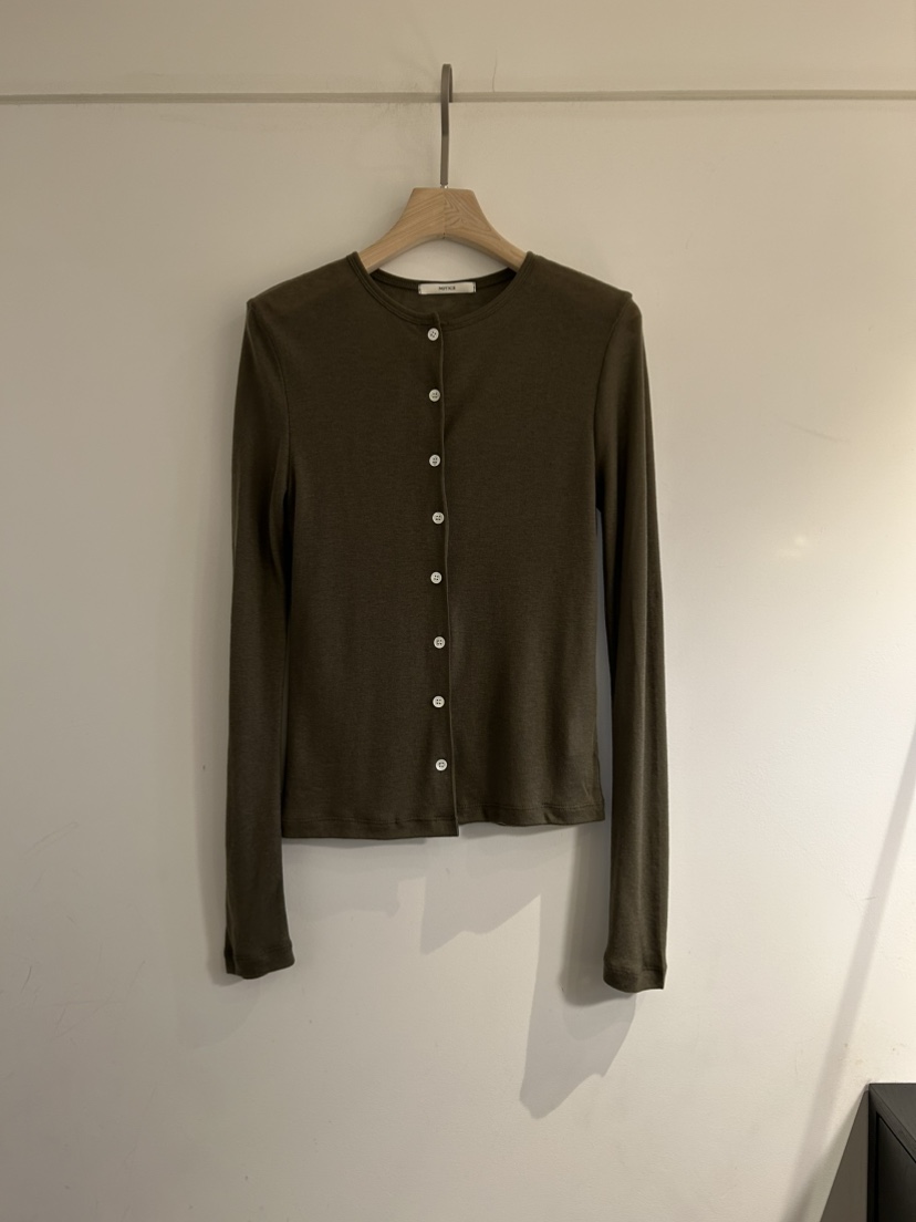 NOTICE韓國直郵女士新品時尚熱賣26春夏真品長袖T恤羊毛衫NOTICE長袖T恤圖色4