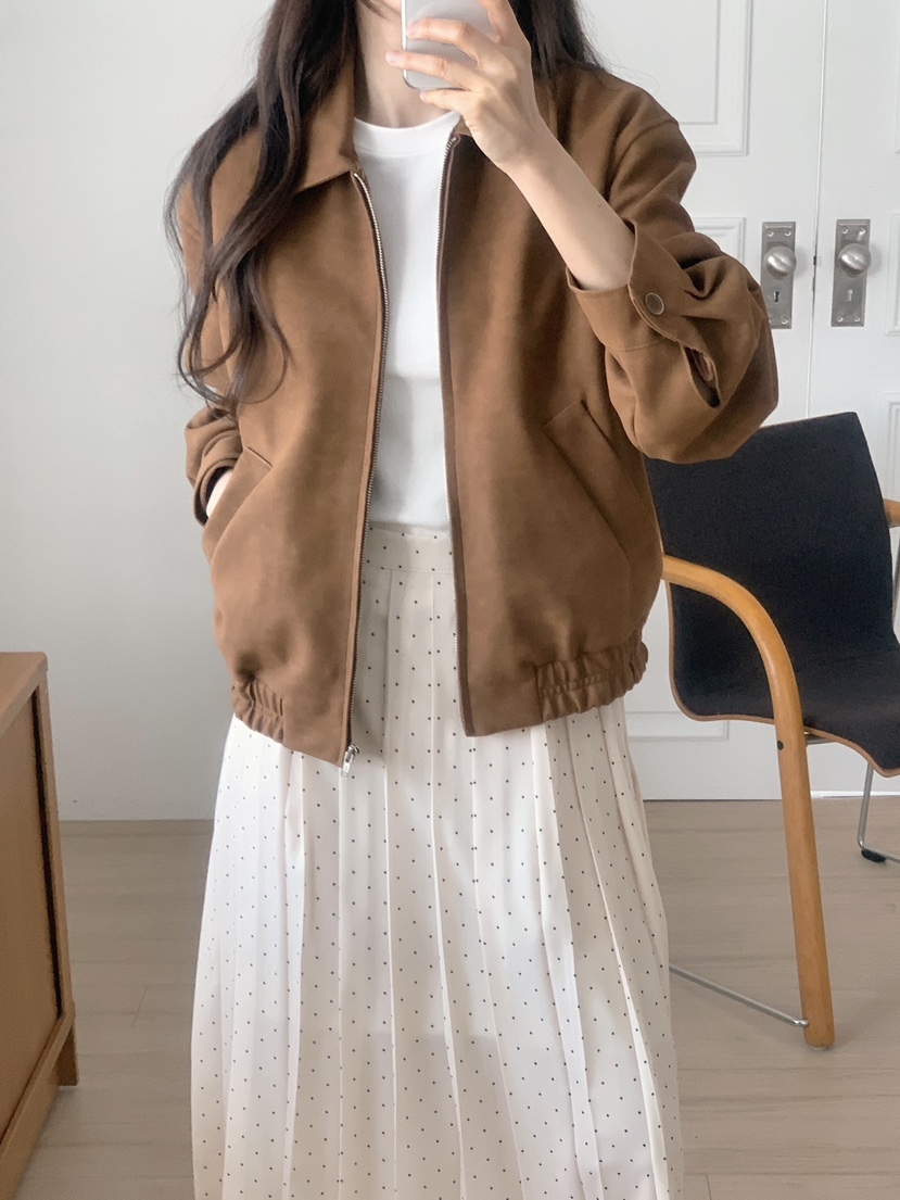 WOOD東大門直郵女裝新款推薦26春夏熱賣時尚人氣真品夾克絨WOOD夾克圖色1