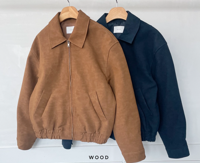 WOOD東大門直郵女裝新款推薦26春夏熱賣時尚人氣真品夾克絨WOOD夾克圖色2左二色