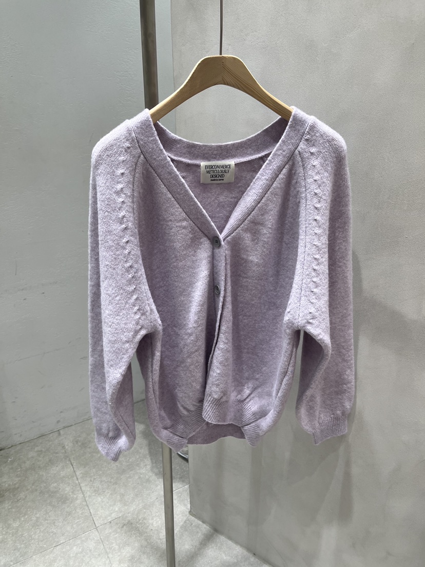 EVERCOMMERCE METICULOUSLY DESIGNED東大門實拍女裝新品26春夏針織衫開襟衫EVERCOMMERCE METICULOUSLY DESIGNED針織衫圖色1