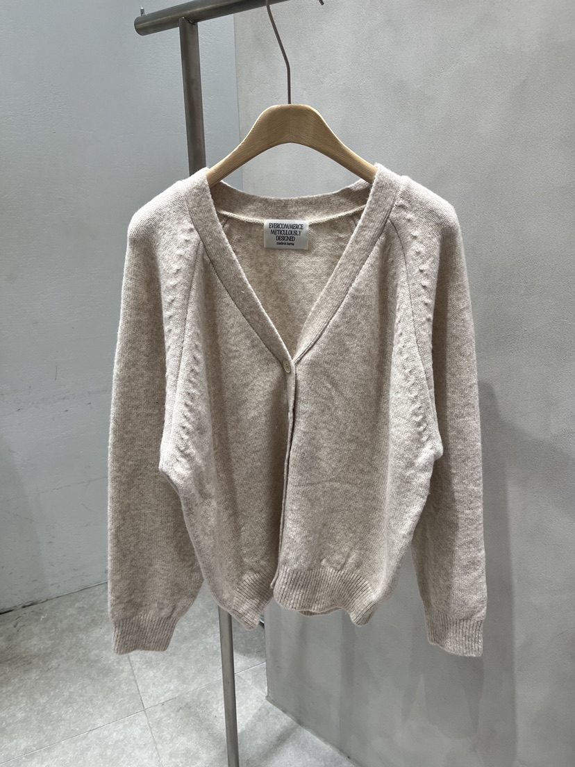 EVERCOMMERCE METICULOUSLY DESIGNED東大門實拍女裝新品26春夏針織衫開襟衫EVERCOMMERCE METICULOUSLY DESIGNED針織衫圖色3