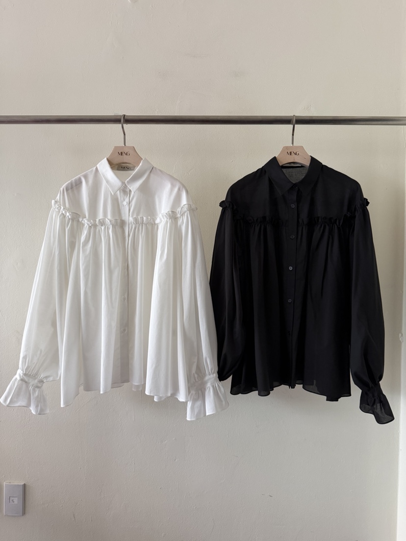 MENG韓國代購女裝新款26春夏時尚熱賣真品推薦襯衫蕾絲衫MENG襯衫/蕾絲衫