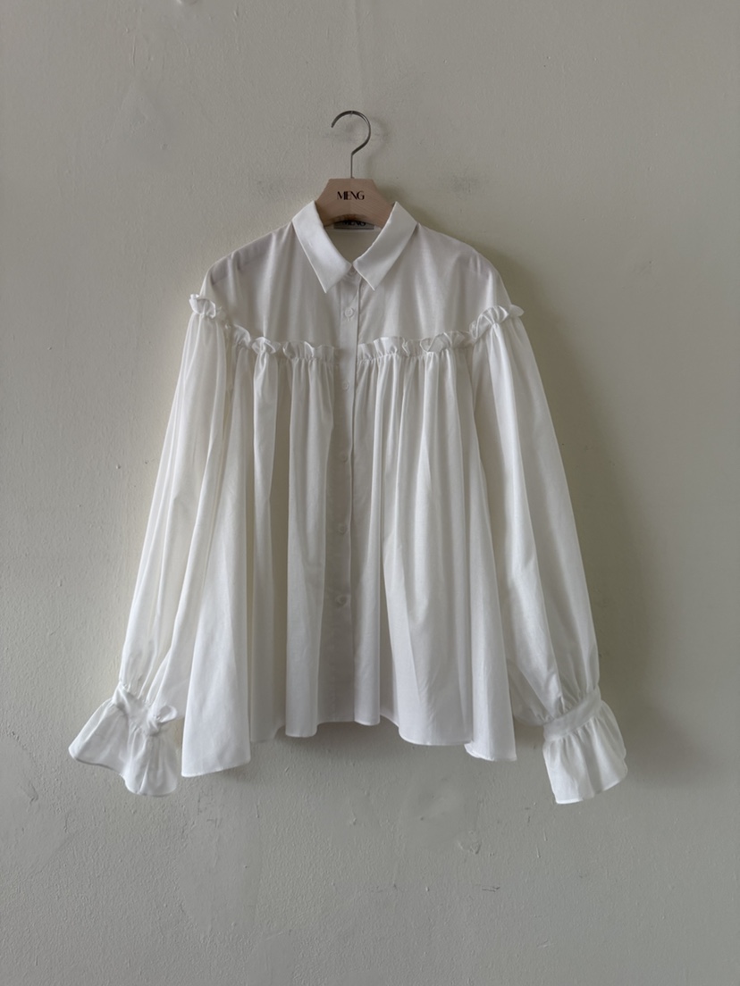 MENG韓國代購女裝新款26春夏時尚熱賣真品推薦襯衫蕾絲衫MENG襯衫/蕾絲衫圖色2