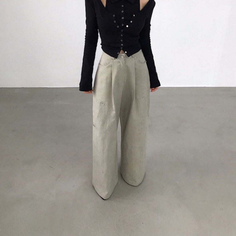 2TWO MOON韓國直郵女士新品真品26春夏人氣職業休閑休閑褲2TWO MOON休閑褲圖色2