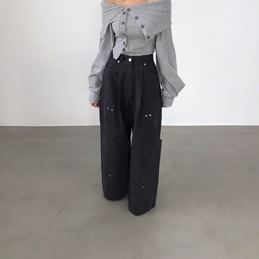 2TWO MOON韓國直郵女士新品真品26春夏人氣職業休閑休閑褲2TWO MOON休閑褲圖色3